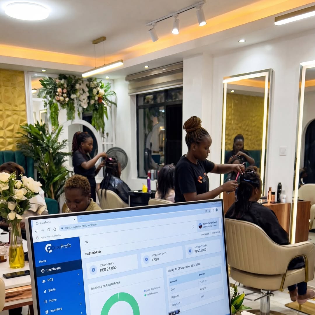 Cute Profit Salon Management Dashboard